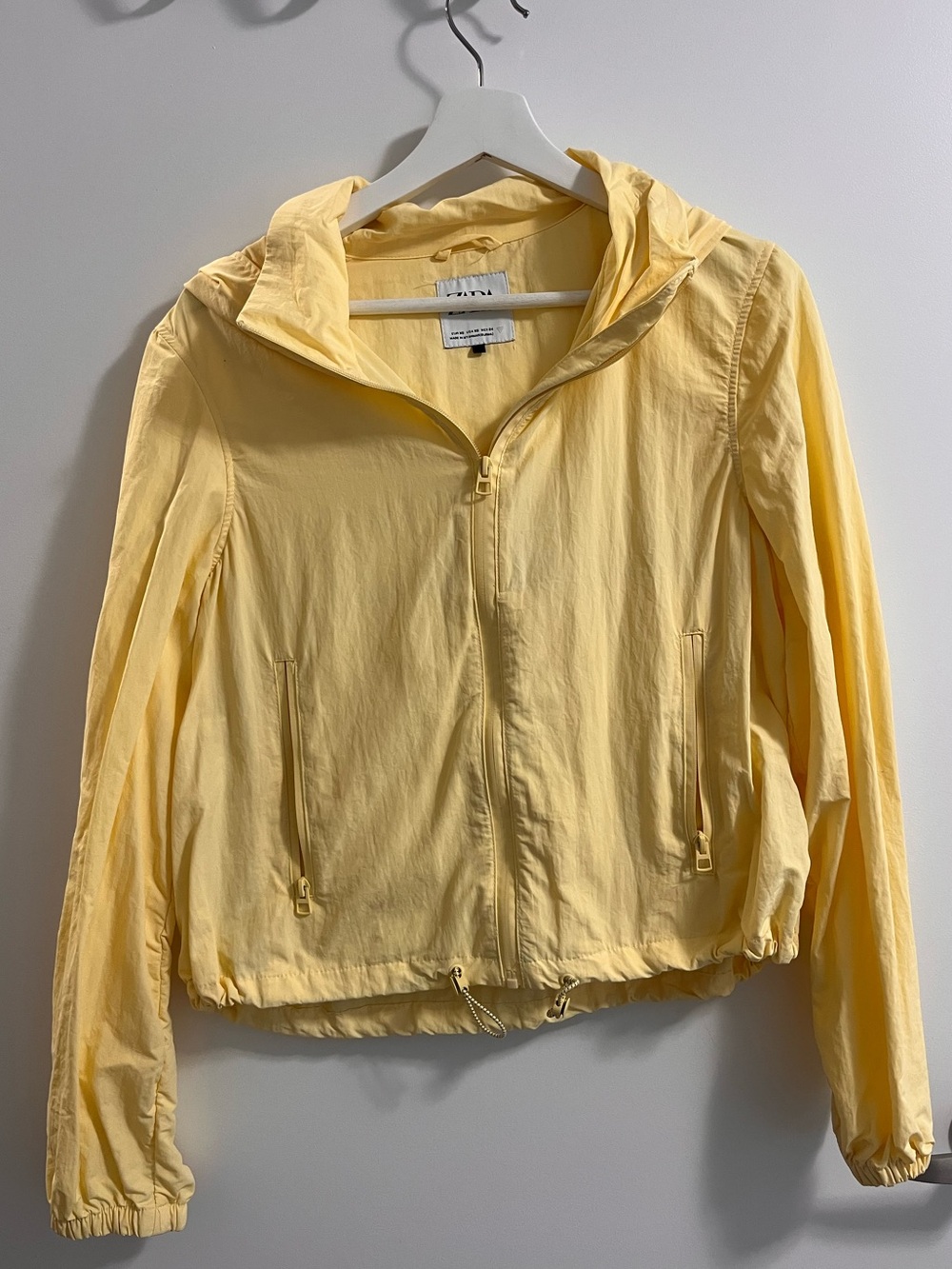 Light Yellow Zara Windbreaker